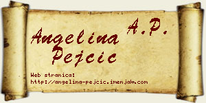 Angelina Pejčić vizit kartica